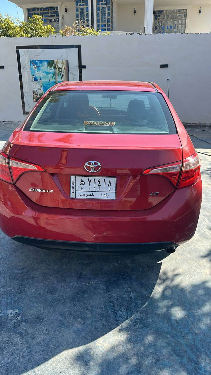 كورلا 2017 le
ماشية 105
حادثهة فقط دعامية امامية 
نطخت عندي بالباب الخلف السايق  صار بيهة صبغ بالباب وشوية بالداير مال الجاملغ الخلفي
الباقي مكفول 
كير مكينة صدر مكفولات
مكان السيارة بغداد
السعر 135 
ما متواجد ع الفيس 
*********** بغداد, العراق
