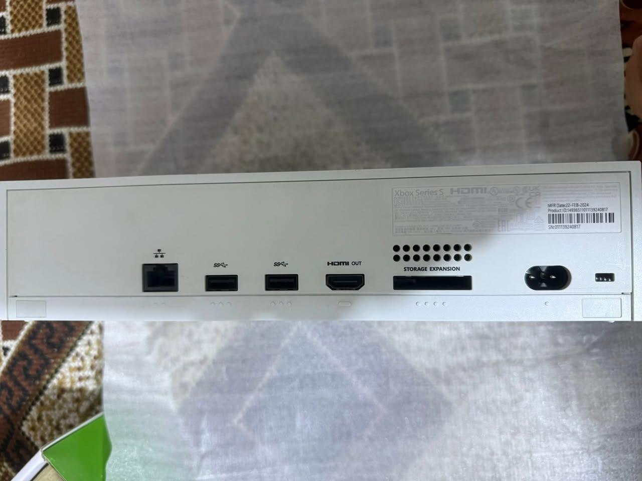 السلام عليكم 
اخوان xbox series s للبيع السعر 400 قفل 
ملحقات كامله من جويستك اصلي الى كيبل HDMI الى كيبل الطاقه الجهاز اخر جيل واخر اصدار الشاشه مع الجهاز ما ابيع مفرد الياخذ الجهاز الشاشه وياه مجانيه 
مواصفات الشاشه 
من شركة gameon 
وحجم الشاشه 24 بوصه 
تردد الشاشه 120Hz
التواصل على الخاص مكاني ميسان العماره


**إذا كنت صاحب هذا الإعلان وتريد حذفه لأي سبب، رجاءا أرسل رسالة إلى الدعم الفني**