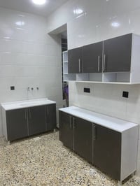 كاونتر ٣ قطع • متر ونص • سنك مرمر ١٫٢٠م