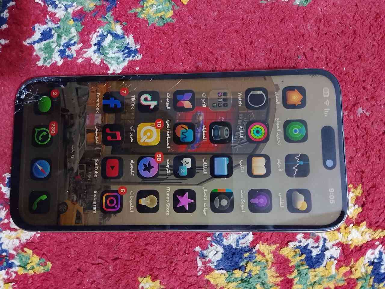 15 برو ماكس مبدل شاشه وبطارية ذ 256 سع  ر600 التواصل ***********
