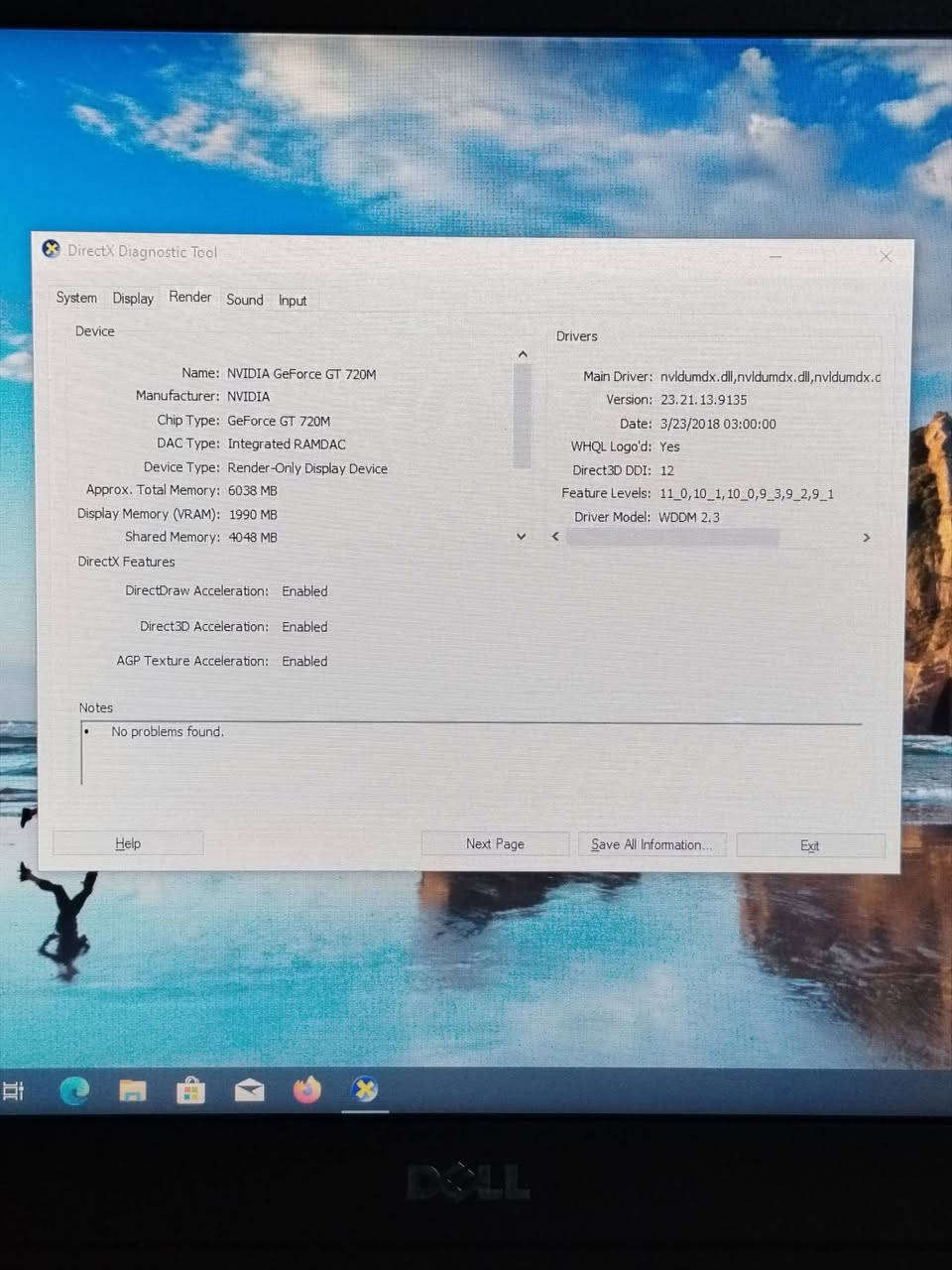 دل
كور اي فايف
الجيل الرابع 
هارد 256 ssd
رام 8 G
كارت الشاشة خارجي نفيديا 2G
كارت الشاشة داخلي 2G


**إذا كنت صاحب هذا الإعلان وتريد حذفه لأي سبب، رجاءا أرسل رسالة إلى الدعم الفني**