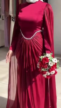 #فستان خامه شيفون مطعم ستن  ايطالي كوالتي عالي  #السعر  34 الف  قياس 4...