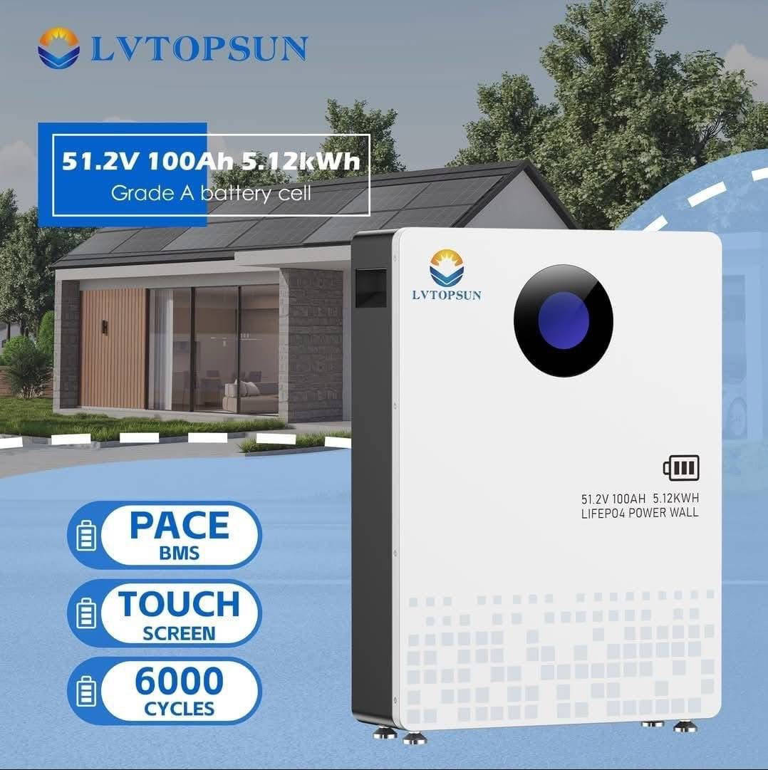 تقدم لك شركة Lvtopsun أقوى بطاريات الليثيوم المصممة بأحدث التقنيات العالمية لتمنح منزلك أو مشروعك استقراراً تاماً
شركة تابعة للمصنع مباشرةً 
يمكن طلب نوع الخلايا ونوع البكج
والمواصفات و بأسعار تنافسية
لدينا اكثر من 40 فرع حول العالم 

 • متوفر بطاريات : 

بسعة 25.6v و 51.2v وبأحجام مختلفه
من ال 2.5kw الى 32kw

 - توافق تام مع جميع أنواع الإنفيرترات.
ضمان 5 سنوات + مركز صيانة رسمي بكادر صيني داخل بغداد – الكرادة.

 • متوفر الواح من شركه (LVTOPSUN) 
630w
ضمان 25 سنه

شركة Lvtopsun لدينا وكالة من شركة Growatt و solis  للانفيرترات

• متوفر انفيرترات Growatt
 - حجم 6kw
 - دبل mppt 
 -‏ Wifiمجاني
 * ضمان سنتين 

• متوفر انفيرترات Solies وبأحجام مختلفة 
من 6kw الى 16kw
ضمان 5 سنوات 

للاستفسار والطلب الاتصال او التواصل واتساب 
***********
