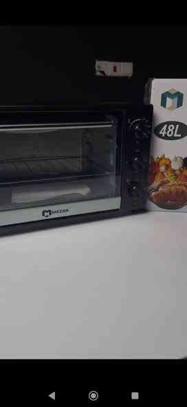 فرن كهربائي بتقنية ألمانية 
🛑السعر 45 توصيل مجاني لجميع محافظات 🇮🇶
مميزات👇🏻
السعة: 48 لترًا
✔️وظيفة الشواية والسياخ الدوارة لنتائج شواء مثالية
✔️مؤقت 60 دقيقة مع جرس تنبيه وإيقاف تشغيل تلقائي لراحة وأمان أكبر
✔️التحكم في درجة الحرارة للحصول على تسوية دقيقة ومتناسقة
✔️يحتوي على صينية خبز واحدة ورف سلكي واحد
✔️الحجم: العرض 44سم، الارتفاع 27سم ،العمق 24سم

🛑للحجز راسلنا على صفحتنا 📱
🛑واتساب ***********📱
