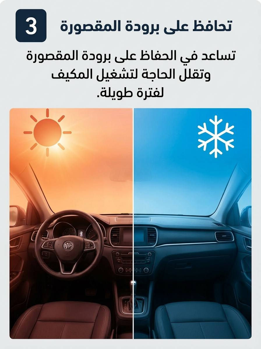 تدري إن حرارة الصيف ما تأثر عليك بس، وإنما تأثر على سيارتك همين؟

من تترك سيارتك بالشمس، ترتفع الحرارة داخلها بشكل كبير، وهذا الشي ممكن يسبب تشقق وتلف بالدشبول والبلاستك، ويبهّت لون المقاعد الجلدية، وحتى يأثر على الشاشات والأجهزة الإلكترونية الموجودة داخل السيارة.

وفوك هذا كله، يصير المقود والمقاعد وأحزمة الأمان حارة بشكل مزعج، لدرجة يصعب لمسها أو الجلوس عليها مباشرة.

لهذا، حماية سيارتك من أشعة الشمس مو مجرد رفاهية، وإنما طريقة تحافظ بيها على شكل السيارة، وتطول عمر مكوناتها، وتخليها أريح إلك بكل مرة تركبها. 

اطلب مظلة الزجاج الامامي واحمي سيارتك 

سعرها فقط ب14 الف والتوصيل مجاني لكل المحافظات 
قطعتين بسعر 24 الف والتوصيل مجاني


**إذا كنت صاحب هذا الإعلان وتريد حذفه لأي سبب، رجاءا أرسل رسالة إلى الدعم الفني**