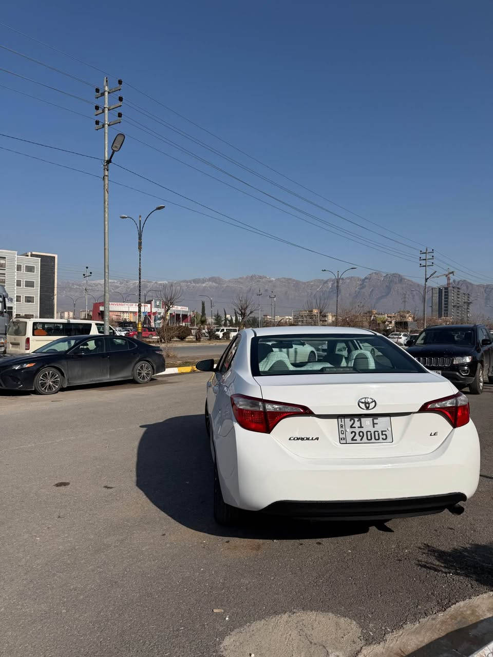 کرۆلا ٢٠١٦ سپی بەفری 
تۆماتیک شاشە زینۆن دژە خلیسک ناو کریمی 
٨٠ هەزار حقیقی رۆیشتوە 
سەنەوی رەقەمی تازەیەب
گیرومەکینە بەشەرت نەکراوەتەوە بێ عەیب 
بۆیاخ / ٣ پارچەی بۆیاخە بەبێ ناو 
سەیارەکە نمونەیە لە جوانی هەموو گیانی بەشەرت 
نرخ/ ١٢٥ 
کۆرەک واتس ئەپ / *********** رانية, السليمانية
