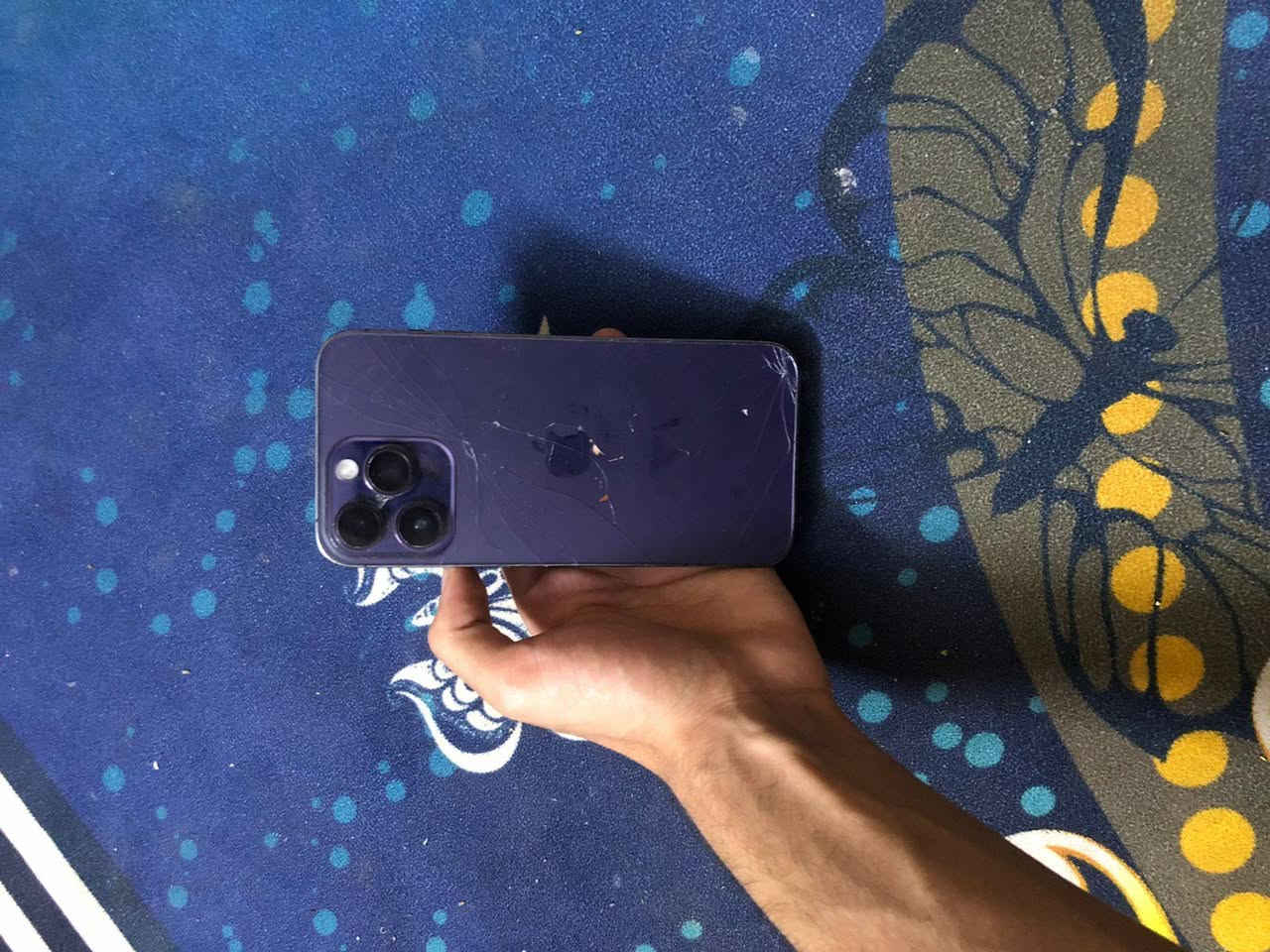 السلام عليكم
iPhone 14 Pro Max 
الظهر مفطر . ومبدل بطاريه ومبدل شاشه اصليه مال تفصيخ
وطاح واللمس شويه صار بي خلل كلش بسيط كلش 
السعر 500 وبي مجال كله شغال فيس ايدي كله شغال التلفون مجرد بس الخلل الي ذكرته بي 
ذاكره 128
التواصل : ***********
مكاني بغداد
