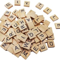 أحرف إنجليزية • طوابع خشبية • ١٠٠ قطعة