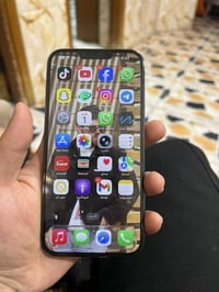 ايفون 13برو ماكس ذاكره 256 لون بحري مميز  مغلف حمايه لجهاز كارتون ضمان...