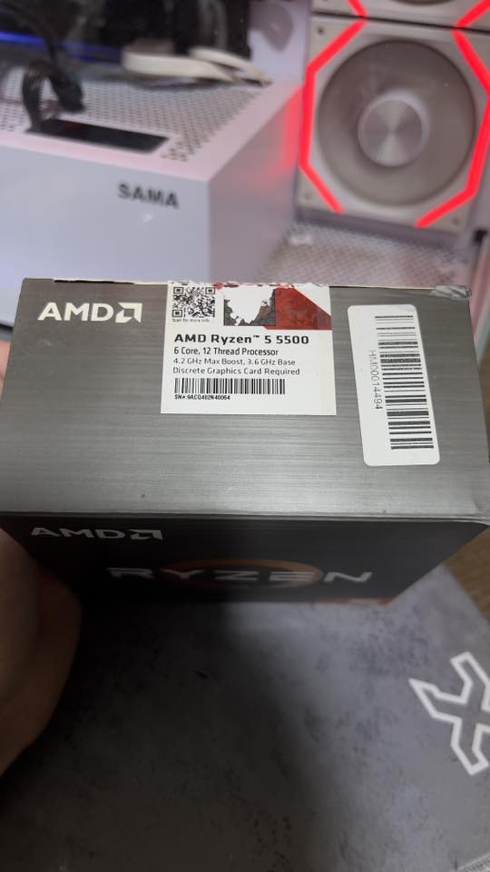 مرحبا
R5 5500 Box
مستخدم قليل جدًا وكامل مع الفان 
110,000 وبي مجال بسيط - مكاني بصرة

0770 762 1662
