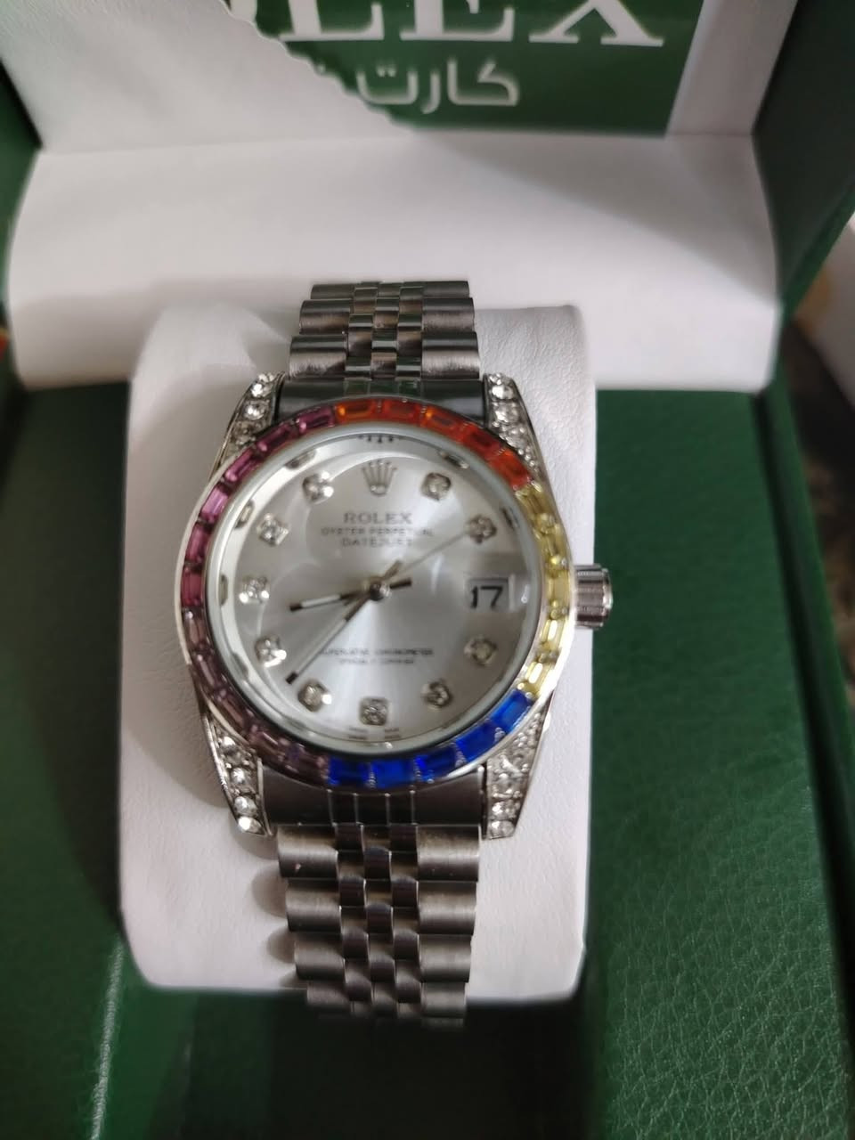 ساعه رولكس سويسري نسائي مختومة k18  قطعه كلش حلوه وراقيه كوالتي عالي ضد الماء ضد الخدوش زجاج زفير طلاء ثابت خلي سعر وبل عافيه على ياخذها


**إذا كنت صاحب هذا الإعلان وتريد حذفه لأي سبب، رجاءا أرسل رسالة إلى الدعم الفني**