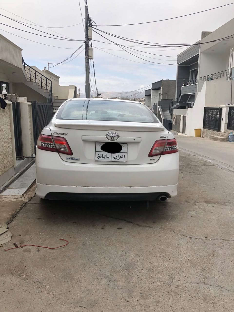 کامری ٢٠٠٨ خلیجی
دەعامی و ویلەکانی کراوە بە سپۆرت
مواسەفات GL
 شاشە و کامێرەی بۆ بەستراوە
سەیارەیەکی پاک و بێ مەسرەفە
٢ چەمەلەخی دوای بۆیاخە بێ دەعم
نیو بۆنیتی بۆیاخە بێ ناوگرتن
٢-٣ پەڵە ساردی هەیە
سەنەوی ٢ مانگی تیا ماوە
بە ناوی خۆمەوەیە
گێڕ و مەکینەی بە شەرت بێ عەیبە
نرخی ٩٧ گەڵاو مەجالێکی کەمە
سەیارەکە لە سلێمانیە
***********

کامری ٢٠٠٨
سیارە خلیجیە
دعامیات بدل ٢٠١١ Sport
مواصفة GL
قطعتین و نص صبغ 
مکانین بارد صغر
سیارە نضیف کیر و محرک بشرط
سنویە جدید
سیارە باسمی
سعر ٩٧ ورقە و مجال
مکان سلیمانیە
*********** السليمانية, العراق
