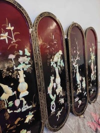 لوحات لاكر صيني • مطعّمة صدف طبيعي • عدد ٤