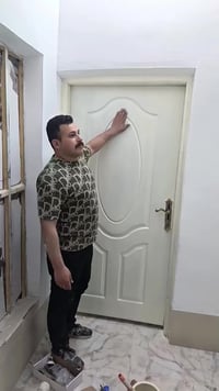 تم تحديث الابواب من الصاج الى صبغ حراري شاهد المقطع كامل  عمل بوفيات /...