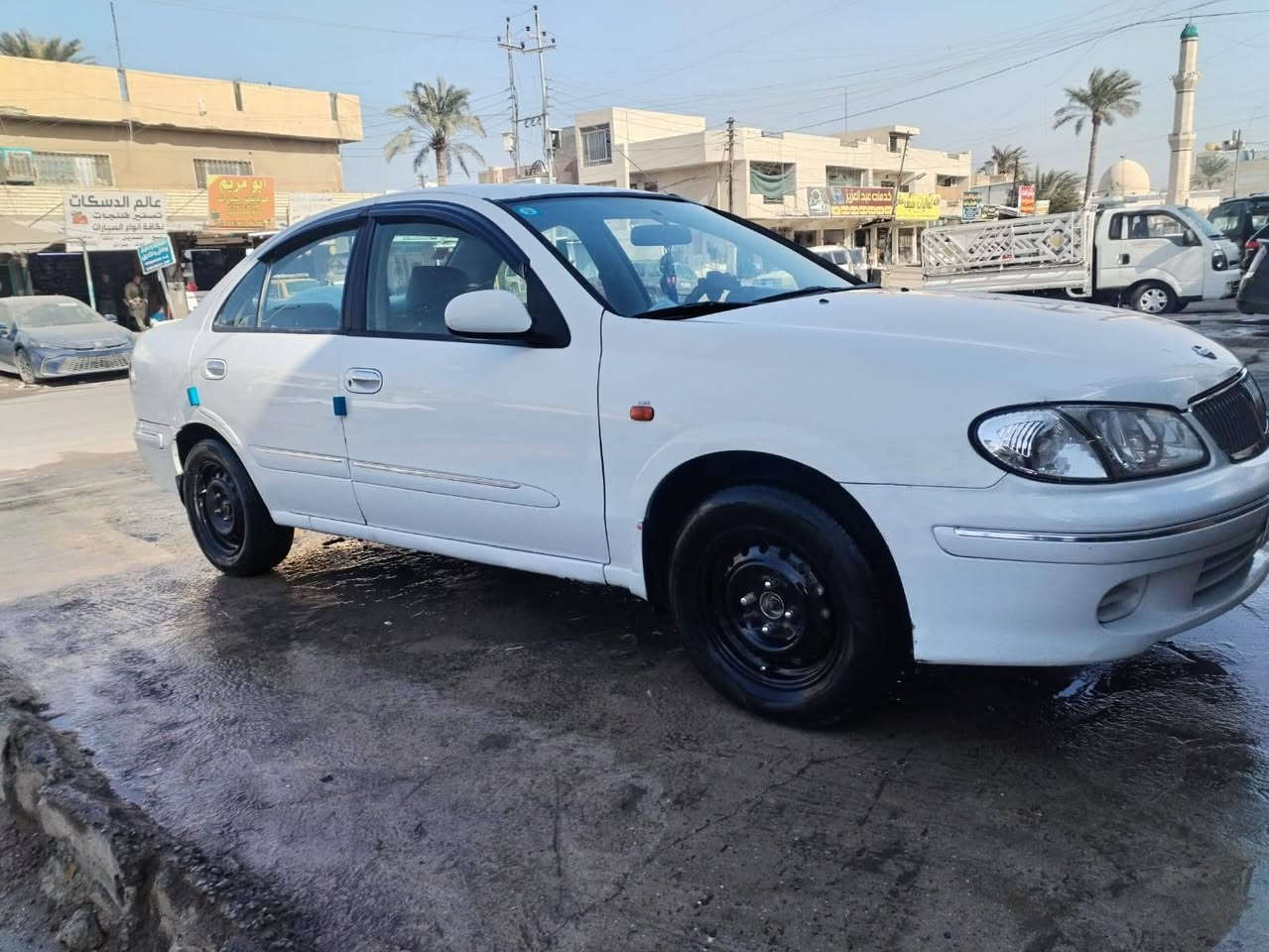 السلام عليكم ... مكلف بالنشر اي استفسار اتصل عالرقم...
نيسان سني موديل 2001 
رقم بغداد دولي بأسمي 
[ كير + محرك + صدر + تايرات + تبريد + تدفئه ] كلها جاهزه 
((((((( كير عادي )))))))
/// السياره بلاديه ونظيفه بيها صبغ هلال جاملغ خلفي فقط ///
مكان السياره بغداد العامريه 
السعر 75 وبيها مجال بسيط 
للاستفسار ( ‎*********** )
