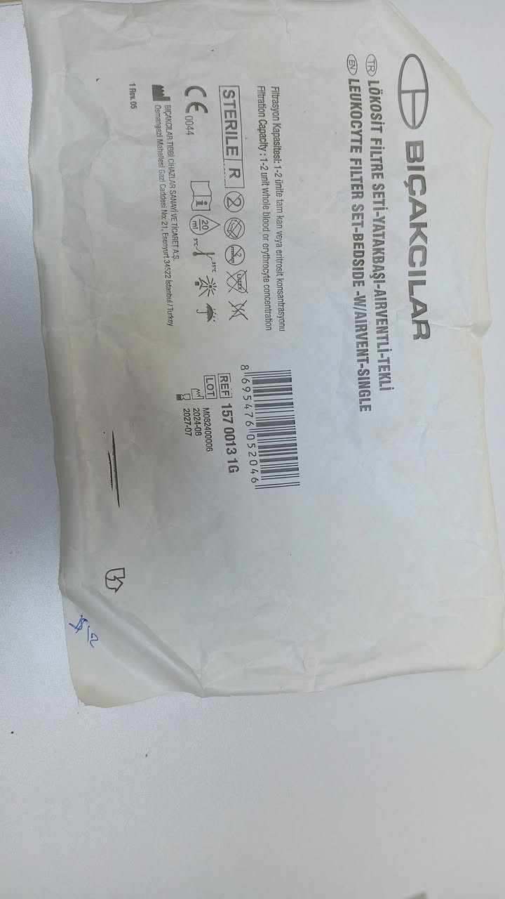 فلتر ثلاسيميا منشأ تركي .توفر لدى الطب المركزي للأجهزة والمستلزمات الطبية ..للتواصل ***********
