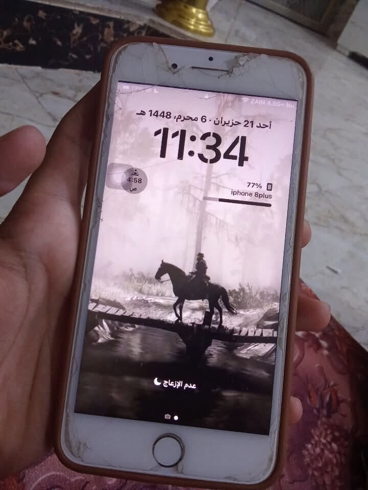 من رخصة الادمن iphone 8plus ذ64 جهاز مبدل بي بطارية وشاشة  بصمة واكفة من تبدلت الشاشة الضهر مالتة مفطور بس مماثر عل شي خلاص 60ببجي كاميرا كلش حلوة مراوس فقط ب ايفون من الاكس عادي لحد الاكس ار حت لو مبدل قطع غيار راضي ***********واتساب
