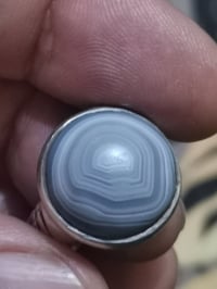 خاتم جزع يماني • صياغة يدوية • موديل عنوز