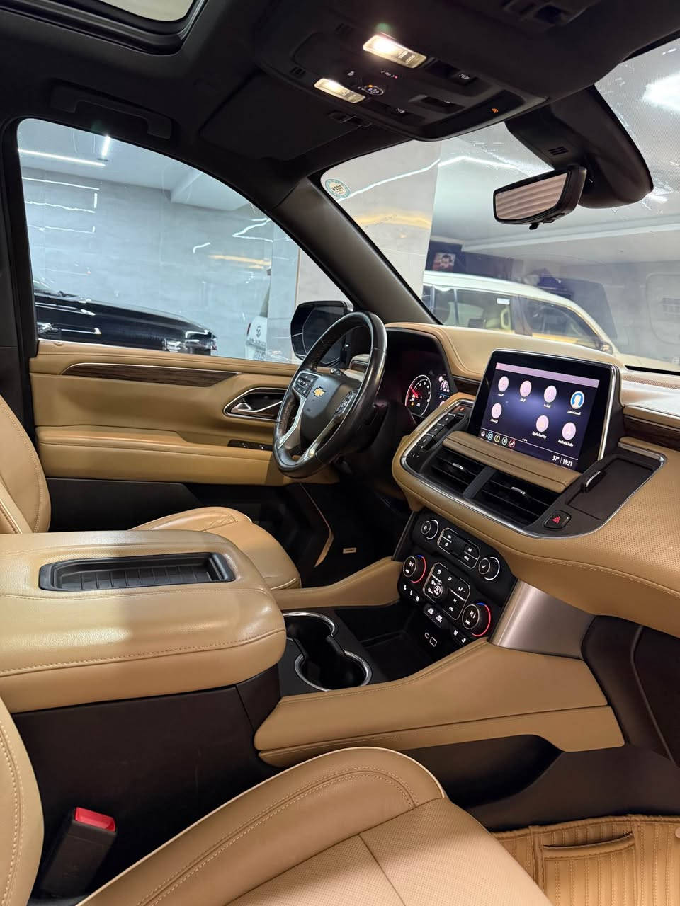 CHEVROLET TAHOE PREMIER
 ماشااله سياره جديده.
 كتاب مضلل بيها ب سنويه 
موديل 2021 🦅
فوول مواصفات جگات
شيفروليت تاهو بريمير وكالة خليجي شركه منصور
رقم سليماني مميز ب اسمي تحويل مباشر
سعر ٤٧٥ $
‎الموديل : 2021 ( خليجي )
‎اللون : اسود 
ماشييه  ٧٠ الف حقيقي نضافه سياره ١٠٠/١٠٠ 
محرك و گير شرط مامفتوح
سياره مكفول 
‎اربع كامرات
‎حجم المحرك : 5300 Cc
‎عدد الاسطوانات : 8 اسطوانات ( 8 سلندر )
‎المواصفات : 
‎* سقف بانوراما 
‎* المقاعد كهربائية تدفئة و تبريد
‎* مقصوره الركاب من الجلد الفاخر + خشب ملكي 
‎* شاحن وايرلس لاسلكي
‎* نظام الرؤيه : 5 كامرات رؤيه شامله ( BIRD VIEW )
‎* نظام التعليق مستقل
‎* كشنات ميموري خزن
‎* نظام الصوت BOSE سماعات عدد 10
‎* دوسات كهرباء + اناره LED
‎* نظام سحب مقطوره تحكم كامل + كامرة لرؤية المطوره
‎* داتا شو
‎* تشغيل بعد 
‎* 5 بصمات 
‎* تحديد مسار 
‎* لد امامي 
‎*مري شفط 
‎* 4 كامرات 360 درجه 
‎* رادار 
‎* جنطه ذكيه بلقدم تنفتح وتنسد 
‎* ويل كروم 22 حجم وعليها تخم تاير 
‎* شاشات خلفيه 
‎* جميع الكشنات كهرباء
‎* كشنات تدفئه تبريد 
‎* دوسات شفط 
‎* شاحن واير ليس
‎* ثلاجه 
‎* جميع المقاعد يوجد مخارج يوبي اس 
‎مكان :السليمانية
جديده  ماشالله
‎ للاستفسار
*********** السليمانية, العراق
