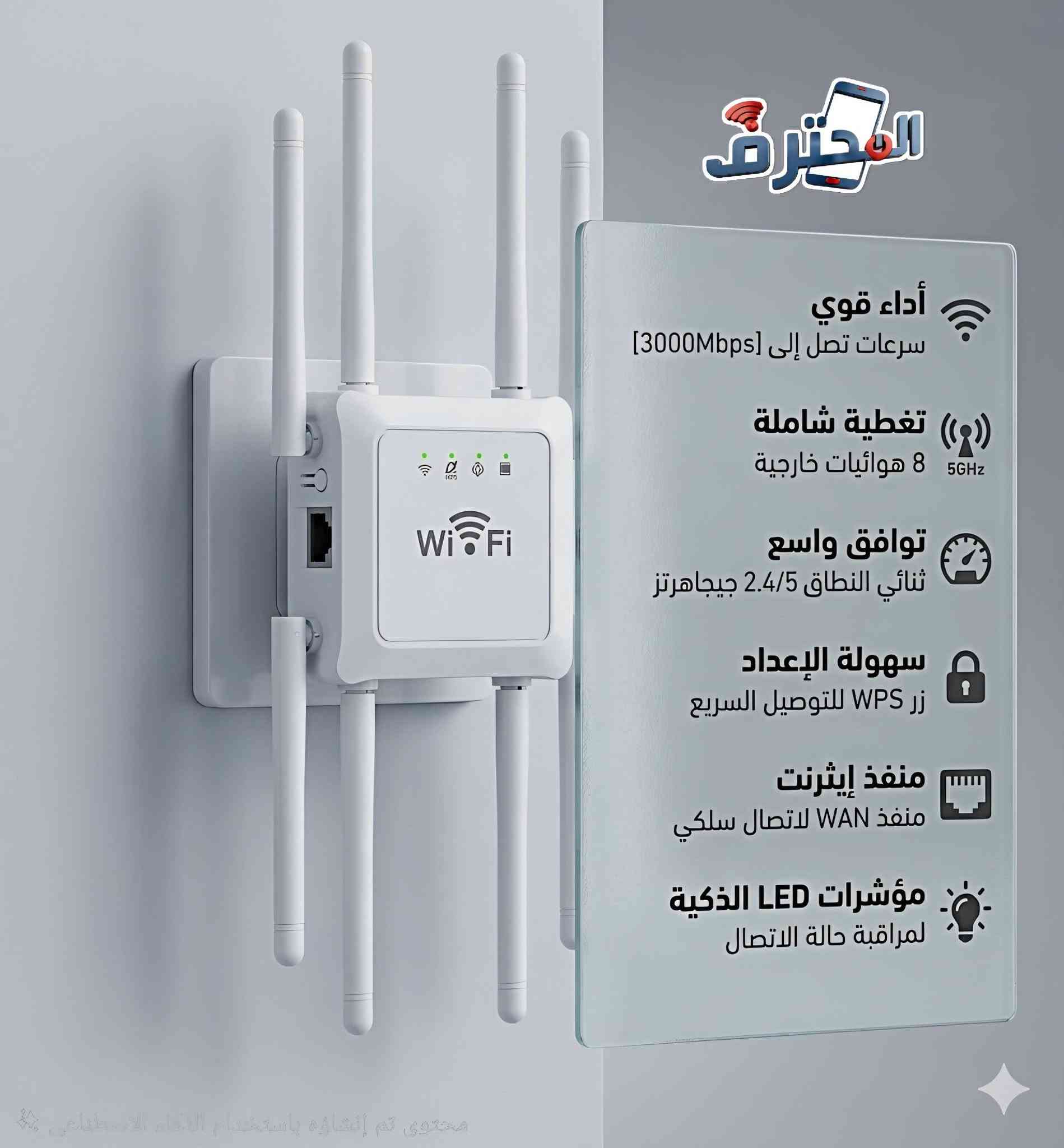 أنت بمكان ويوصلك شبكة النت حباية وحدة ؟
🛜غرفتك بأخير البيت وما توصلك شبكة الراوتر ؟
بالطابق الثاني الشبكة ما توصل !
💡الحل مع جهاز (ناقل إشارة) الربيتر .
⚙️ جهاز متعدد الوظائف 3X1 يعمل كـ :
 1- راوتر .
 2- ناقل إشارة (Repeater) .
 3- نقطة وصول (AP) كراوتر ثانوي .
📡 يحتوي على 6 هوائيات (أنتينات) خارجية لضمان تغطية واسعة وقوية تخترق الجدران وتصل لكل زاوية.
💰السعر : 30 ألف فقط .
📺التفاصيل موجودة في التعليق .
🚚التوصيل لكل عراقنا الحبيب ❤️.


**إذا كنت صاحب هذا الإعلان وتريد حذفه لأي سبب، رجاءا أرسل رسالة إلى الدعم الفني**