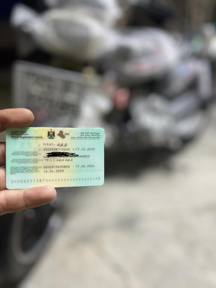 للبيع دراجه ايراني 2023موديل 5كير  رقم وسنوي تحويل ثاني يوم   1450 وبيها مجال الشراي يتصل مكان كركوك ***********
