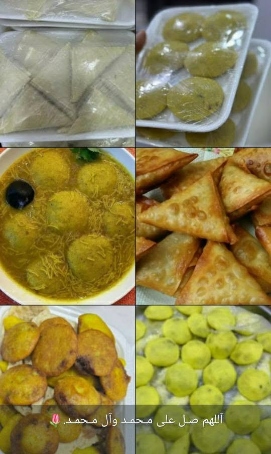 سلام عليكم عيوني.
@إشارة وفرنا الكم جميع الكبب والمعجنات. 
كبه تمن 30ب 5 .
{ب لحم•وب الكشمش.}
سنبوسه لحم 30 ب5 .
سنبوسه دجاج 30ب5  .
سنبوسه جبن30ب5.
بورك لحم 25ب5  .
بورك دجاج 25 ب5  .
بورك جبن 25 ب5.
برغل سلق 30 ب5 .
برغل تكلاه 30ب5.
وكذالك يوجد انواع المعجنات.
مني بيتزا 10قطع ب5 .
{بالحم  والدجاج  .}
فطائر 10قطع ب5.
{ الحم والجبن والدجاج }
لحم بعجين 10قطع ب5.
توصيل سريع يبدا من ال10صباحأ ال12ليلأ. 
الحجز واتساب ***********
والحجز ع الفيسبوك.
