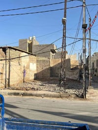 قطعة  ارض للبيع ركن تجارية مساحة ١٢٨ متر في منطقة الوشاش شارع العام ال...