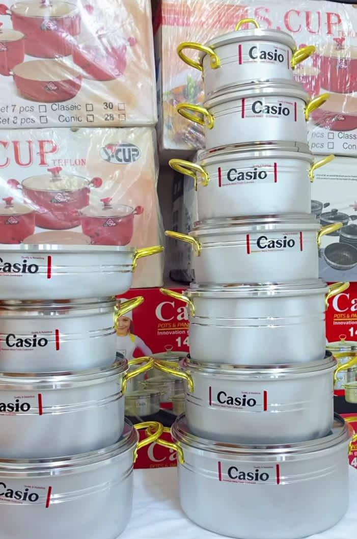 ♦️ب35 الف فقط 7 قطع كاسيو ثقيل #الاصلي 
♦️ب35 الف فقط 8 قطع +طاوة  زيتي ثقيل #الاصلي
#كميات محدوده .الحجم الكبير 
للحجز والاستفسار مراسلة الصفحه


**إذا كنت صاحب هذا الإعلان وتريد حذفه لأي سبب، رجاءا أرسل رسالة إلى الدعم الفني**