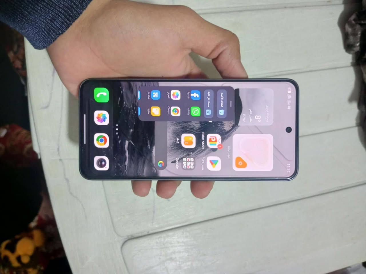 اغراضه كامله 
جهاز جديد استخدام قليل ونضافه كدام العين 

 شراي يتصل مو شراي لا يتصل

اسم جهاز TECNO POVA 7 Ultra 5G

ذكرته 256===رام12=12...شاشه 144هريتز 

بوبجي 120 فريم معروف جهاز بي نشره بل ضهر

دبل سماعه دبل شريحه ع فيس ما ارد تصل تدلل هذول بياع شراي لا تصير لوتي تكسر بي 

سعره 350جماعت280 لا تعلق نصيحه

مكاني موصل رقمي ***********
