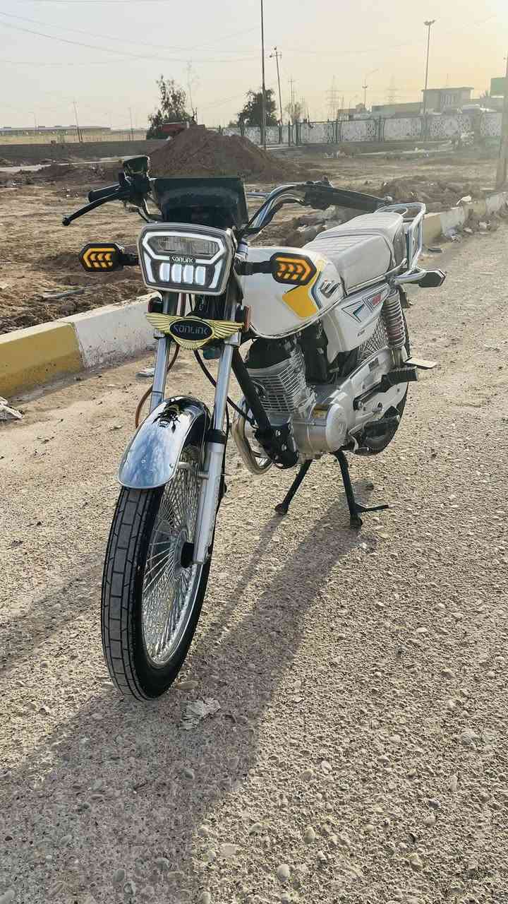 سلام عليكم دراجه للبيع ايراني مديل 2025مكفوله كفاله عامه اوراق كامله مكاني بغداد ***********
