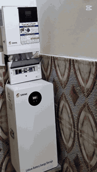 تم تنصيب منظومة طاقه شمسيه بقدرة (12 ) امبير -----مكونات المنظومه-----...