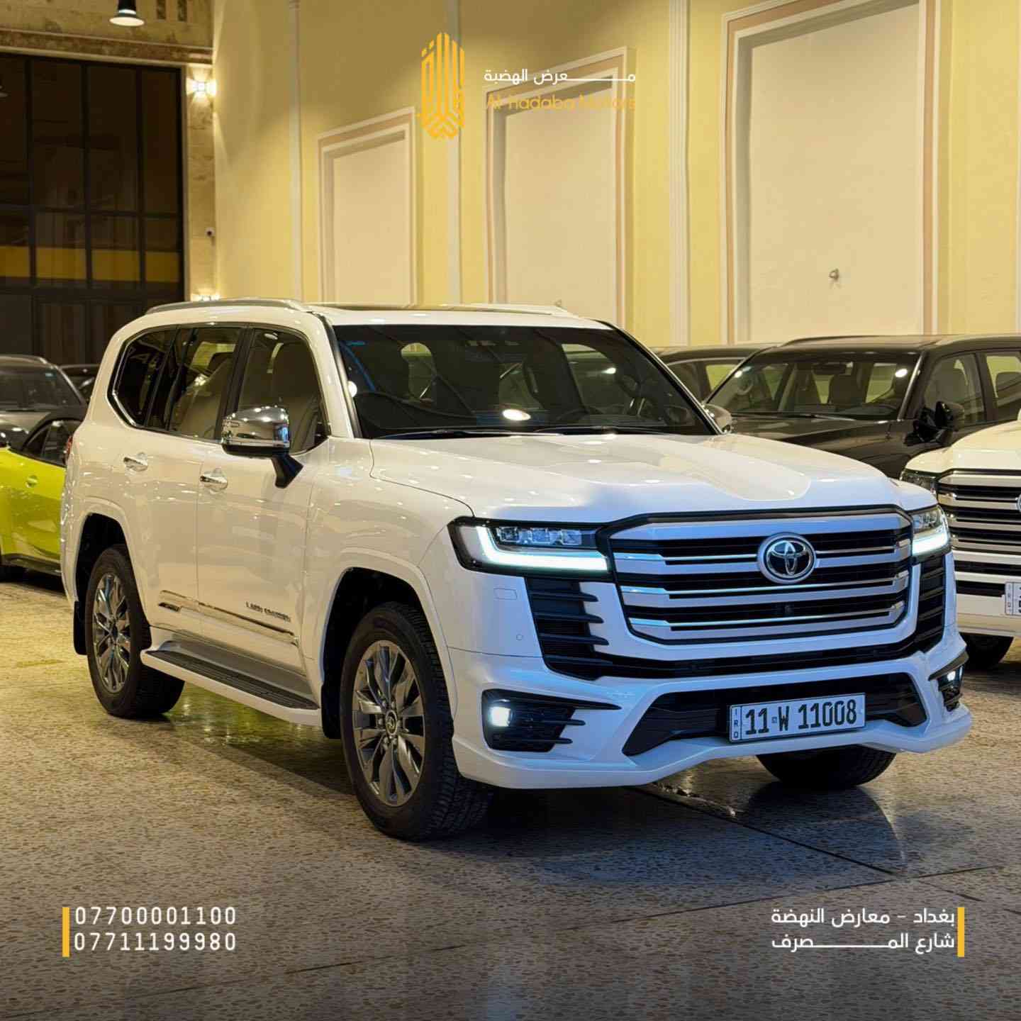 تويوتا لاندكروز VXR موديل 2024
هيبة، قوة، واعتمادية بكل التفاصيل 🔥

✨ المواصفات:
• محرك 3500 توين تيربو
• عدادات ديجتال حديثة
• رادارات + كاميرات محيطية
• حساسات أمامية وخلفية
• فتحة سقف
• فول مواصفات

سيارة تفرض حضورها بكل طريق ✨

📲 للتواصل والاستفسار

📍 بغداد – معارض النهضة / شارع المصرف
***********

