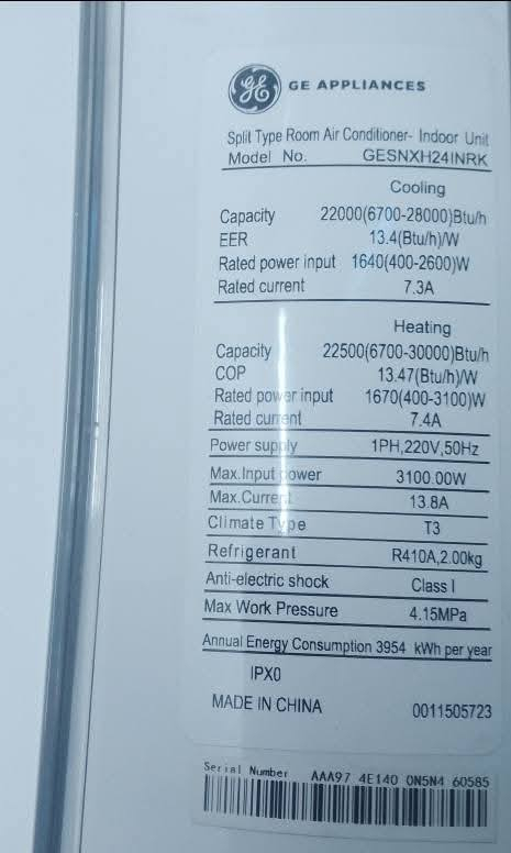 للبيع سبلت جنرال الكترك انفيرتر 2 طن استخدام قليل نضافه 95 بل ميه السعر 600 بغداد الصابيات
واتس اب ***********
               ***********
