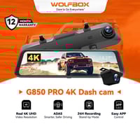 كاميرا داشكام • مراقبة سيارة • Wolfbox G850 Pro