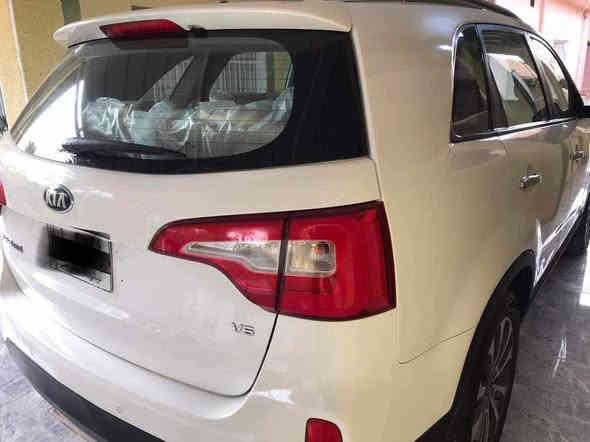 كيا سورنتو خليجي 
رقم الجديد الدولي مشروع وطني 
موديل ١٣ شكل ١٥
لون ابيض 
٦ سلندر ٧ راكب 
فوووول مواصفات ١/١ عدى الفتحة 
كشنات جلد اصلي 
كشنات كهرباء
مري شفط 
حساس امامي وخلفي 
تحكم استيرن فول 
تبريد ابيانو لمس 
تبريد ٣ قطع ثلج 
نظام ايكو 
اضواء ترحيب بليدات 
علامة سورنتو بلدوسة 
كيجات زئبقية 
يدات نيكل اصلي 
اشاير بلمري 
لد امامي وخلفي 
ويل ١٩ كروم 
تخم تاير جديد 
كير ومكينة وصدر وحدادية وتبريد كفالة
السعر  اتصل وتدلل ***********
