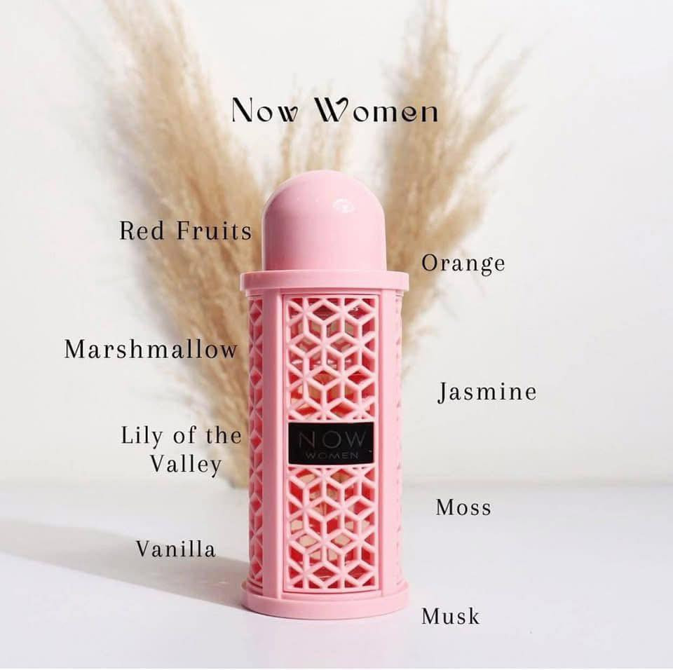 عطر ناو الوردي من لطافه الأصلي NOW WOMEN🍭🧁💗
عطر ناو النسائي أنثـوي بشكل لايوصف 🎀
 مقدمة العطر الفواكه الحمراء والبرتقال قلب العطر الخطمي, زنابق الوادي و الياسمين قاعدة العطر تتكون من الفانيليا والطحالب والمسك.... 
ثباتيـة 24 ساعـة 
تگدرين تستخدمي للمناسبات او تستخدمي للدوام 💖🎀
الي تحب تخلي عطر والكل يسألونها
شنو هذا العطر 😍😍
انصحهـا بهذا العطـر من NOW. 
 عطر نسائي فاكـهـي🥹
الأصلي من لطافه 💯💯💯💯
متوفر توصيل .


**إذا كنت صاحب هذا الإعلان وتريد حذفه لأي سبب، رجاءا أرسل رسالة إلى الدعم الفني**