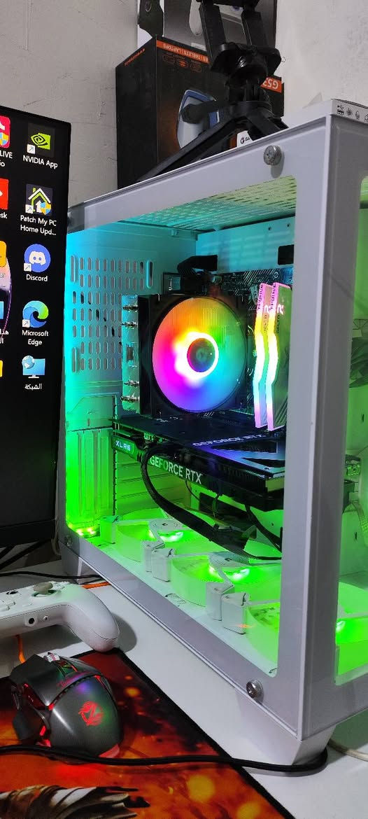 السلام عليكم حاسبه كيمك للبيع
السلام عليكم حاسبه كيمك للبيع 
محتاج واريد ابيعها ستب متكون شاشه حجم 32 +كرسي +يدات ثنين +ماوس حترافي كيبورد + سماعت كبيره اصليه + ميز انه مسوي حلو مرتب سعر 1650وبيه مجال استفسار على *********** مواصفات الجهاز:
المعالج (CPU): R5 5600X RYZEN
الرامات (RAM): 16G 3600HZ RGB TFORCE
اللوحة الأم (M.B): B550MK ASUS
كرت الشاشة (GPU): RTX 4060TI PNY 3FAN 8G
الهاردسك (M.2): 1T LEXAR 3.5 NVME
مزود الطاقة (PSU): 600W DEEPCOOL PF
المبرد (COOLER): stock (المبرد الأصلي للمعالج)
الصندوق (CASE): ES GAMING 6FAN RGB 
شاشه 2k
165hz
0.1s
‏ipsبيهة مود العاب و حماية عين من اشعة و مانع انعكاس
