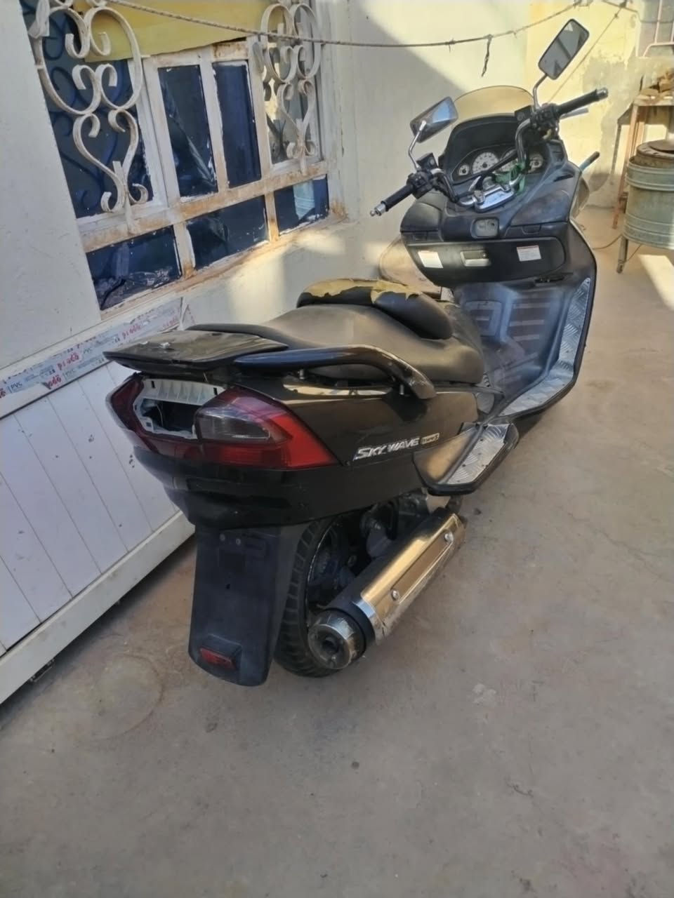 سلام عليكم دراجة سكاي وف الدراجة جاهزة ما مفتوحة   *********** السعر600وبيهة مجال
