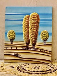 لوحات رسم جلد • ٩ قطع • ناصرية سيد دخيل