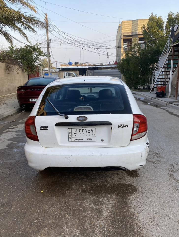 السلام عليكم كيه ريو موديل 2000 رقم بغداد مكاني جكوك الاساتذه قرب الشعلة *********** ابو جبل
