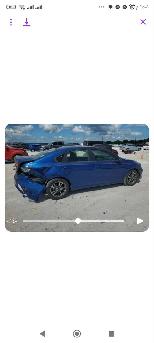 يا الله اللهم صلي على محمد وال محمد 
فورتي موديل 23  السياره جديده الله شاهد 
حادث السيارة جاملغ الأيمن الخلفي فقط بارد بدون صبغ 
السياره كلين 

مواصفات السياره 

محرك السياره 
2000 دوش 

السياره ماشيه 28 

تحديد مسار  ومانع تزحلق 
كامره دواره 

السياره بدون ايرباك 
 وبدون لوحات 

السعر السياره/ 160 وبيه مجال 

الرقم للاستفسار 
***********
العنوان بابل
