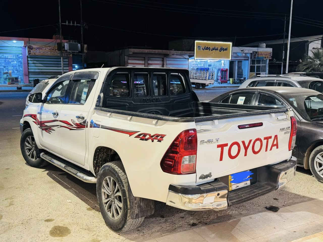 السلام عليكم 
هايلوكس فورويل 2017 اوتوماتيك 4*4 ام الدعاء
تبريد قطعتين بيانو 
سعوديه باب الاول فول مواصفات 1/1 بصمه تشغيل + بصمه ابواب
دبل سنترلوك رقم بغداد مشروع وطني سنويه مجدده لل2030 
سياره جديده وجاهزه من كلشي
السعر 255$ ترهم مراوس حسب القناعه
العنوان بابل 
*********** واتساب
