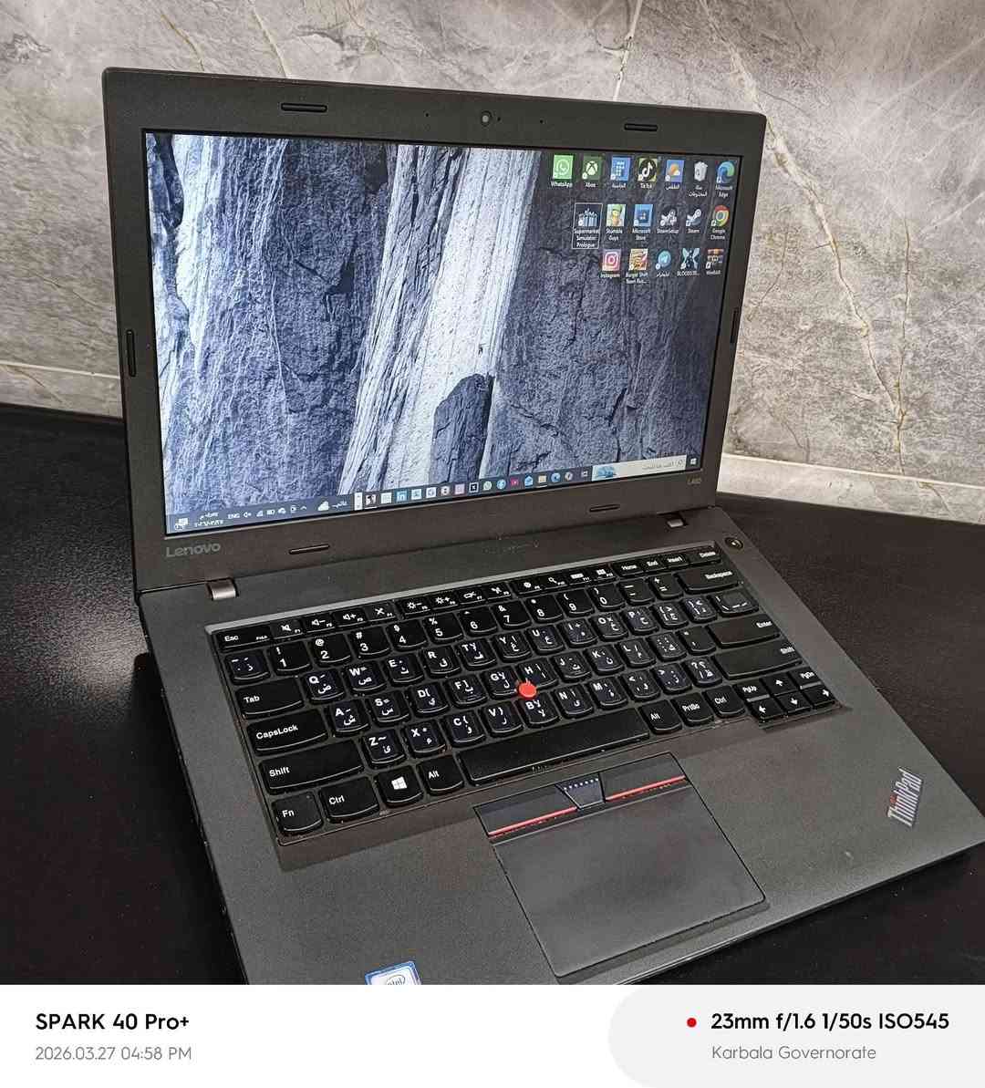 💻 للبيع لابتوب Lenovo ThinkPad L460 بحالة ممتازة

🔹 المعالج: Intel Core i5 الجيل السادس
🔹 الرام: 8GB
🔹 التخزين: 256GB
🔹 الشاشة: نظيفة جداً بدون مشاكل
🔹 البطارية: جيدة وتتحمل الاستخدام
🔹 الحالة: مستخدم استخدام خفيف + خدوش بسيطة جداً

✅ مناسب للدراسة، التصفح، وبرامج الأوفيس
✅ جهاز عملي وقوي ويتحمل الشغل

💰 السعر: 220 ألف دينار قابل للتفاوض
📍 الموقع: كربلاء البوبيات عمود 48 

 
الرقم للاستفسار:***********
