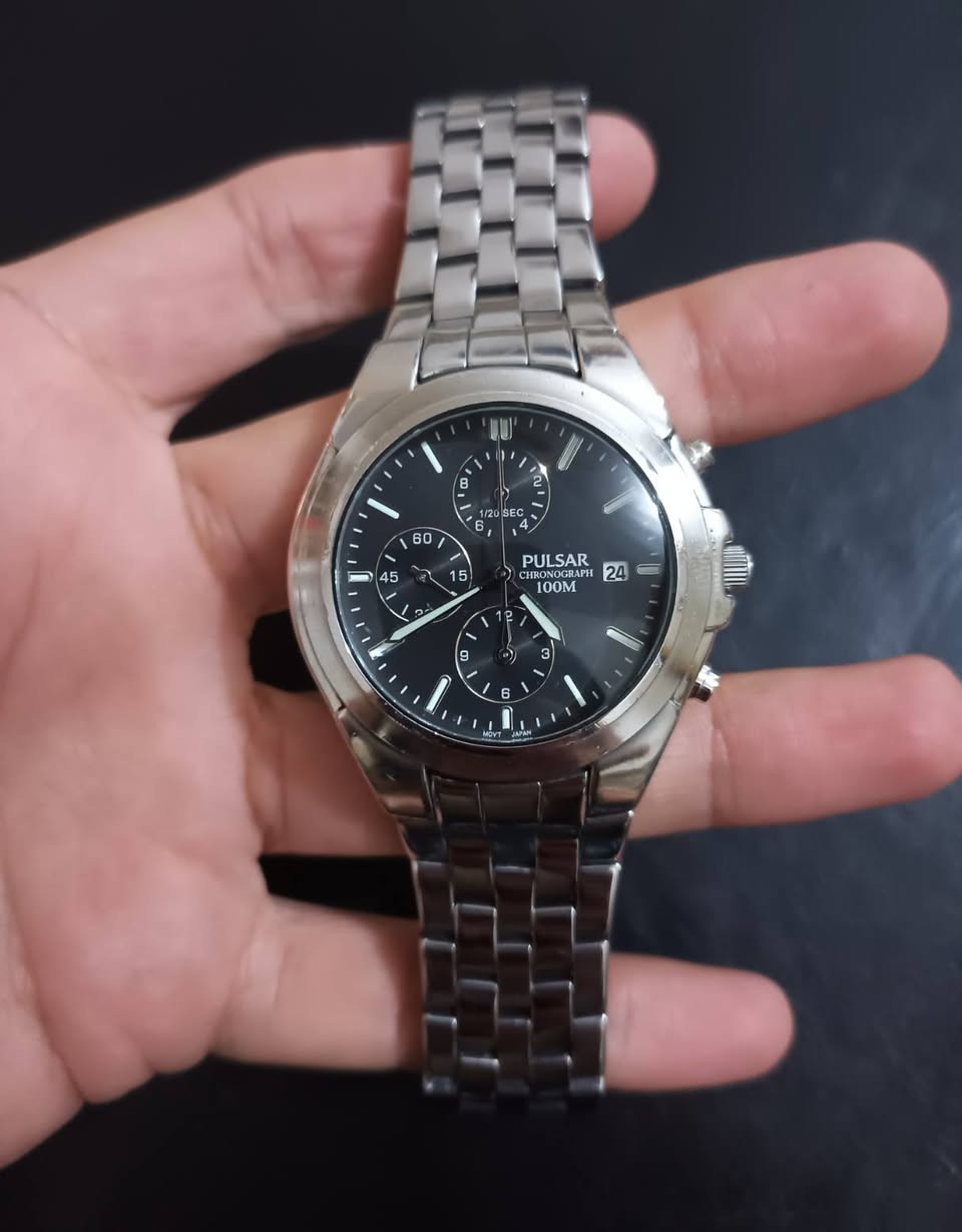 السلام عليكم
بولسر  PULSAR 

تتميز بحركة كرونوغراف

نافذ تاريخ 

القطر 38

معدن ستيل 

السعر 65

موجود توصيل


**إذا كنت صاحب هذا الإعلان وتريد حذفه لأي سبب، رجاءا أرسل رسالة إلى الدعم الفني**