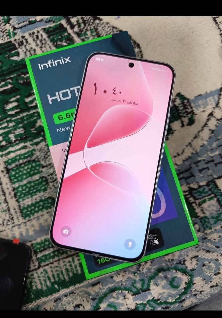 سلام عليكم انفنكس هوت 60 برو جهاز نظيف اخو جديد ذاكره 256 دبل خط بطاريه 5600 عشوائيه 5+8 معالج قوي سعر 240 وبي مجال كامل ملحقاتة متواجد خاص مكاني نجف حي النداء رقم الهاتف ***********

