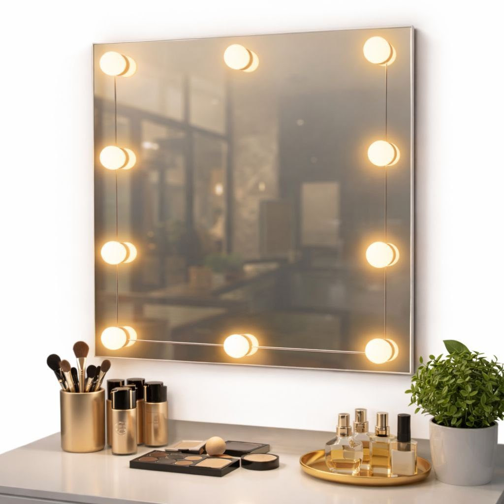 إضاءة مرآة مكياج LED USB – Vanity Mirror Lights
إضاءة LED مخصصة للمرايا تمنحك رؤية أوضح وتفاصيل أدق أثناء العناية اليومية والمكياج.

• تصميم إضاءة مخصص للمرايا مع لمبات دائرية موزعة بشكل متناسق

• تثبيت لاصق قوي (Strong sticky – Difficult to fall out)

• لمبات قابلة للدوران مع تصميم تلسكوبي (Rotating telescopic)

• إمكانية تعديل طول السلك بحرية حسب حجم المرآة (Free adjustment line length)

• تعمل عبر مدخل USB لسهولة التشغيل وتعدد خيارات الطاقة

• إضاءة بلون أبيض بدرجة حرارة 6000K–6500K

• درجة حرارة اللون: 6000K – 6500K
• مصدر الطاقة: USB
• جهد الإدخال: 5V
• التيار: 2A
• استهلاك الطاقة: أقصى طاقة للمبة الواحدة 1.6W

– توصيل عبر USB (طاقة هاتف، منفذ USB، أو فيشة حائط USB

محتويات العلبة

• مجموعة لمبات إضاءة مرآة LED
• سلك USB للتشغيل
• نظام تثبيت لاصق مدمج باللمبات
السعر / 13 آلاف 
توصيل 5 الاف لجميع المحافظات العراق


**إذا كنت صاحب هذا الإعلان وتريد حذفه لأي سبب، رجاءا أرسل رسالة إلى الدعم الفني**