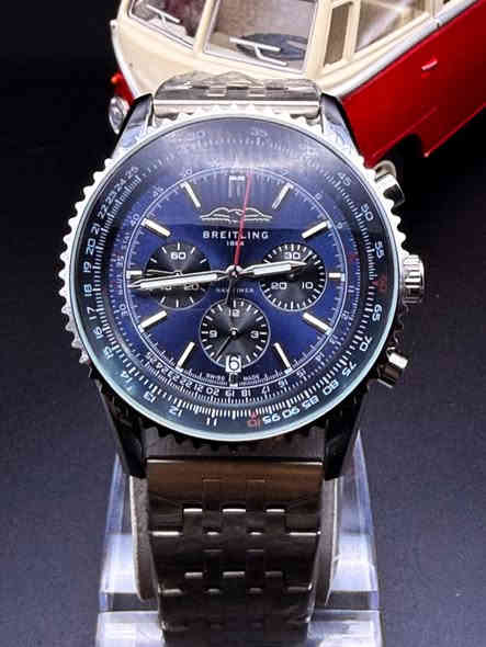 ❤️ حلويات ❤️
💢💢 الوان جديدة وسعر جديد 🥰

❌السابق 💸 السعر 35 الف 💸

✔️✔️ الحالي 💸 السعر 30 الف 💸

🔆 المواصفات :

🕔ساعة يد كرونوغراف بري-تلي—نغ  ناف—يت ايم-ر  للطيارين … مينا نحاسي متموج بالوان /بني نحاسي  وابيض واخضر وازرق وتبفاني  
✔️ قطر الساعة + 45 ملم 
✔️ ستوب ووج شغال (فديو بالتعليقات ) 
✔️ سناتر شغالة بكامل وظائفها 
✔️ رنك دوار ( Slide Rule Bezel )
✔️سوار معدني عالي الجودة
✔️ظهر مختوم بشعار 🦅 
✔️زجاج زفير ضد الخدش لماع✨✨  
✔️تتمتع ببطارية عمر طويل 
✔️ وزن القطعه +137 غرام 
✔️تاريخ شهري على الرقم 6

💥وظيفة الطوق (الرنك ) المتحرك :

💢💢 كمبيوتر طيران دائري: يعمل كجهاز كمبيوتر طيران مصغر يمكن ارتداؤه على المعصم …

يتوفر توصيل🚚 لكل مدن العراق 🇮🇶

هاتف #دقيقة واتساب 🟢 *********** 🟢
