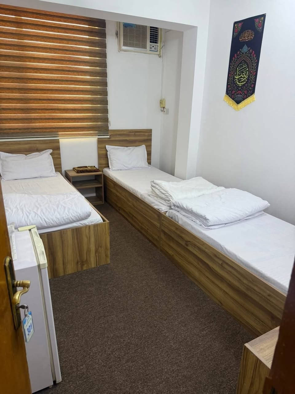 فندق عطا ء الكريم السياحي – كربلاء المقدسة
نستقبل زائرين الكرام في شهر شعبان

📍 الموقع: كربلاء – كربلاء المقدسة – سيطرة أحمد الوائلي

شارع المحيط – سيطرة إبراهيم المجاب قرب مكتب سيد جواد المختار

🚶‍♂️ يبعد 3 دقائق فقط عن الحرم

📱 للحجز والاستفسار (واتساب و اتصال):

📞***********

🔴 6 سنوات واكثر يحسب نفر.

🔴 شرط التسكين البطاقة الوطنية الاصلية حصرا. (هوية الاحوال ❌ غير نافذة وجواز السفر العراقي ❌).

🔴 في حال عدم تطابق الرقم العائلي (للزوج والزوجة) يطلب عقد الزواج الاصلي حصرا.

🔴 نعتذر عن قبول أي مستمسك آخر.

🔴 النسخة الاصلية حصرا للمستمسكات ولا

⚠️ سارع بالحجز – الأماكن محدودة!
