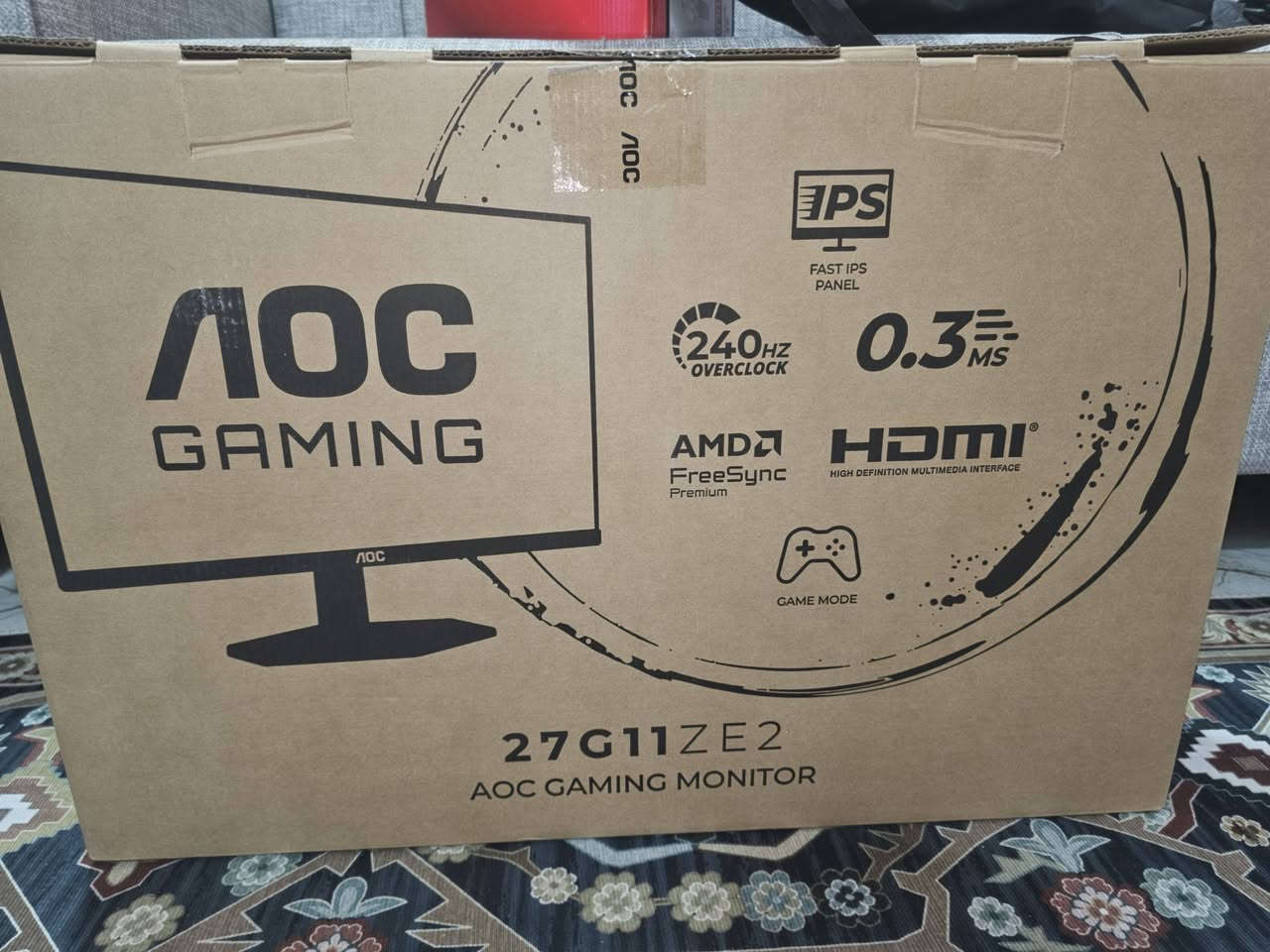 🔥 للبيع شاشة ألعاب AOC Gaming  27G11ZE2 - بحالة ممتازة جدًا 🔥
✅ الموديل: AOC  27G11ZE2
✅ الحجم: 27 بوصة
✅ نوع الشاشة: Fast IPS Flat
✅ دقة العرض: Full HD (1920×1080) ✅  ✅معدل التحديث: 240Hz ✈️
✅ زمن الاستجابة: 0.3ms
✅ تدعم NVIDIA G-SYNC Compatible
✅ منافذ HDMI
✅ مناسبة للألعاب مثل PUBG وValorant وCS2، وكذلك مشاهدة الأفلام والاستخدام اليومي.
✅ ألوان ممتازة وزوايا رؤية واسعة.
✅ الشاشة نظيفة جدًا وبحالة ممتازة، مع الكارتون  الأصلي.
💰 السعر(200) الف
📍 الموقع: (ديالى بعقوبه )
📩 للاستفسار أو التواصل على الخاص. 
***********
يوجد توصيل كافة محافظات العراق
