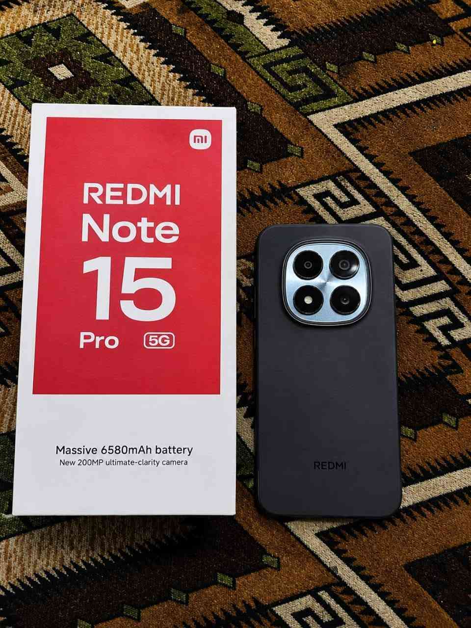 سلام عليكم متوفر توصيل الجميع العراق
ريدمي نوت 15 برو 5g للبيع 
ذاكره 256GB
بطاريه 99%
سعر/ 350 قفل رجاء 
المكان البصره القبله حي القائم 
الرقم ***********
